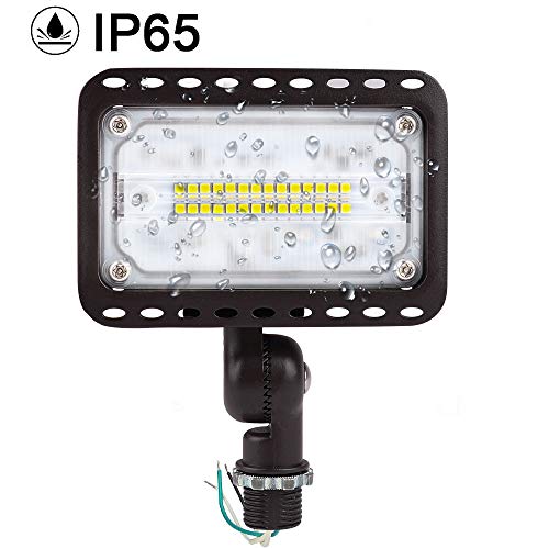 Cinoton 16W Outdoor Led Flood Lights, 2200Lm[100W Hid/Hps Equiv.] Ip65 Waterproof Security Wall Lighting Fixture With 180°Knuckle For Warehouse Yard Patio Garage Barn 3000K Warm White Ul Listed 1 Pack #TOP3