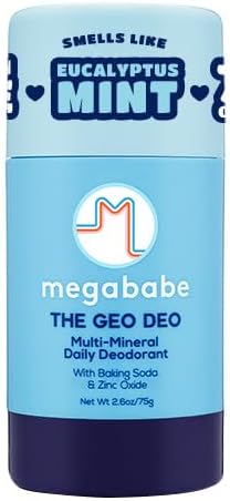 Daily Deodorant - The Geo Deo with 72 hour Odor Protection, Vacation Essential, Multi-Minerals, Aluminum-Free, All Natural, 2.6 oz