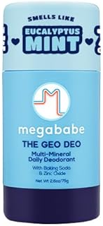 Megababe Daily Deodorant - The Geo Deo with 72 hour Odor Protection Multi-Minerals, Aluminum-Free, All Natural, 2.6 oz