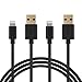 Lightning Cable - Ancerson 3ft Nylon Braided 8 Pin iPhone Cable USB Charging Cord with Aluminum Connector for iPhone 7/7 Plus/6/6 Plus/6s/6s Plus, 5c/5s/5, iPad and iPod - 2Pack - Black