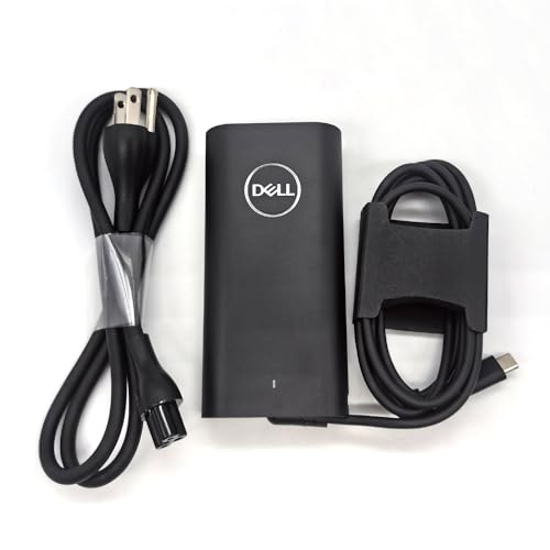 Dell 100W Laptop Charger USB C Type C GAN AC Adapter XPS 14 9440 AC Charger Latitude 9440 AC Adapter Black DA100PM220