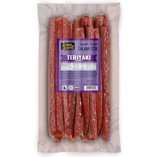 Image of Long John Snacks Dried Salami Sticks, Teriyaki, 16 Oz