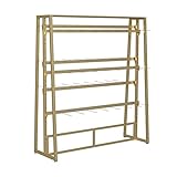 Estante multifuncional para exhibición de lencería, trajes de baño, joyas y accesorios, perfecto para tiendas de ropa y uso doméstico, acabado dorado (120 x 40 x 135 cm)