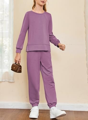 blibean Girls 2025 Fall Clothes Sets Kids Split Sweatsuits Size 6-15 Years Old2