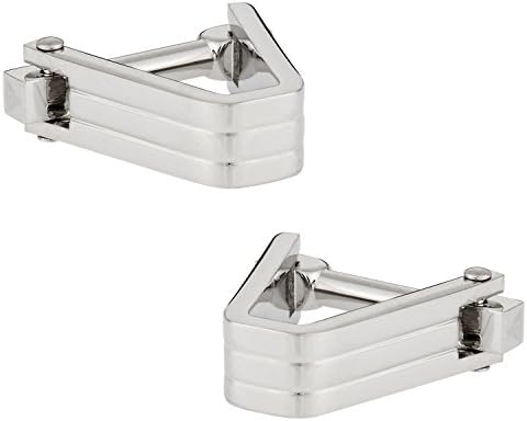 Rudolph Alexander Ribbed V Wrap Around Cufflinks with Travel Presentation Gift Box
