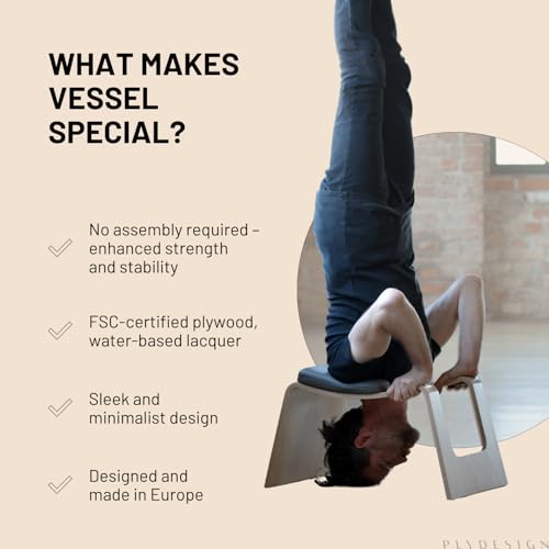 Vessel Yoga Headstand Bench (Oak) – Image 6