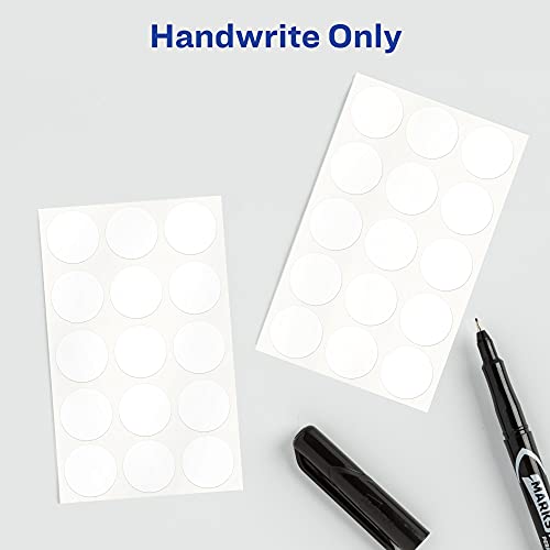 Snapklik.com : Avery Multi-Use Round Removable Labels, 75 Diameter ID ...