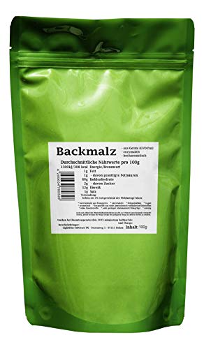 Backmalz 100g - aus Gerste, enzymaktiv - mind. 7 Monate MHD