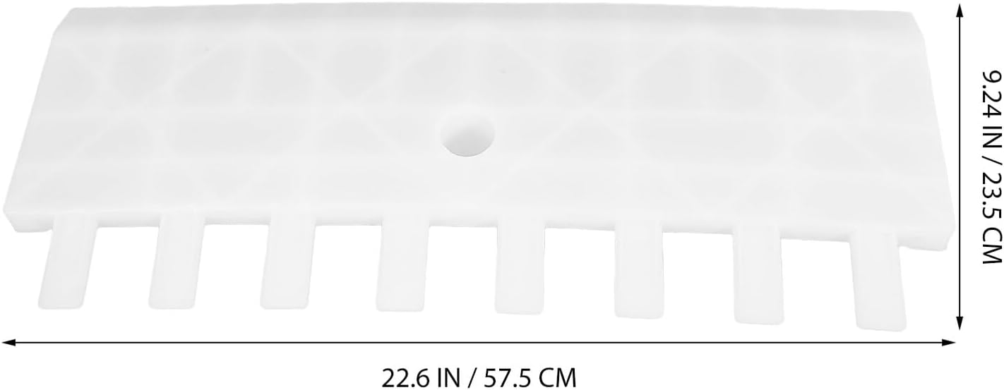 Plastic Leaf Rake Hand Scoop for Yard Work White Garden Rake Head for Lawn Leaf Collection Sturdy Plastic Gardening Tool and Lawn Cleanup