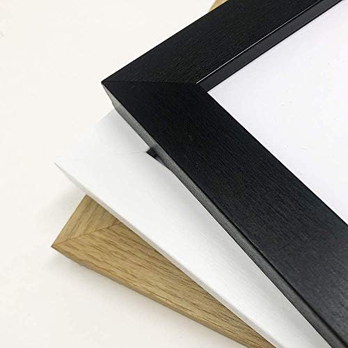 12x12" With White Mount For 10x10" Photo - GLASS Window - Oxford White Square Thin Picture Frame/Width Of Frame 2cm