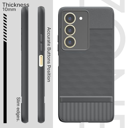 Image of Pikkme Back Cover for Realme 14x 5G Camera Protection 3D Hexa Cube Design Silicone Protective Bumper Case (Grey)