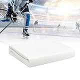 DRKSBESTO White 7 Mil Ice Rink Liner -Backyard Ice Rink Kit Liner- Outdoor Ice Rink Liner DIY Backyard Rink Tarp for at Home Hockey Practice & Ice Skating Training