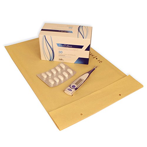 Pack 50 Sobres Acolchados F6. Medidas exteriores 240 x 350 mm. Solapa de cierre auto-adhesiva