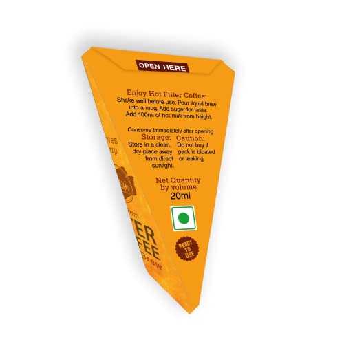 Image of Trelish Premium Filter Coffee Liquid Brew | Single pouch | Serves 1 cup | No brewing required | Just add milk | Trial product