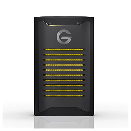 SanDisk Professional G-DRIVE 1 To ArmorLock SSD, Disque SSD Crypté NVMe, 1 000 Mo/s, USB-C (10 Gbps), Sécurité de Haut Niveau, Déverrouillage Facile au Moyen d'une Application, Ultra-robuste