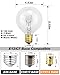 Adirxon 15-Pack G40 Replacement Light Bulbs, 5W Clear Incandescent E12 Base Bulbs for Quick String Light Repair, Small DIY Projects, & Wax Warmers, Dimmable Warm White Globe Lightbulbs