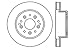 StopTech 128.62007L Sport Cross Drilled Brake Rotor (Front and Rear Left), 1 Pack
