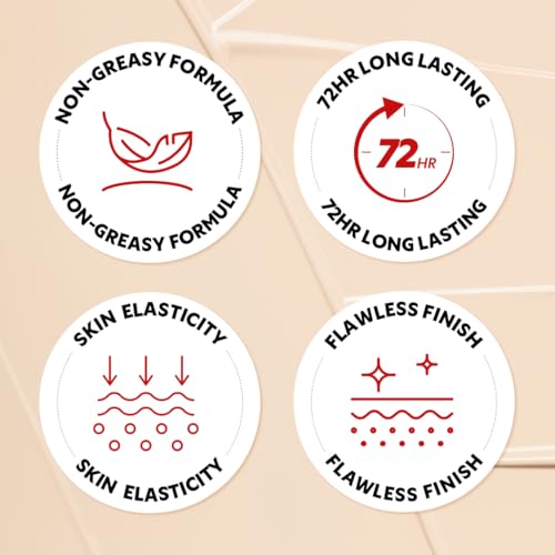 TIRTIR Mask Fit Red Cushion Foundation, Full Coverage, Skin Fit, Satin Glow Finish, Korean Cushion Foundation #34W Toffee, 4.5G