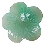 BESPORTBLE Elegantes Steinblumen Ornament aus Natürlichem Kristall für Schlafzimmer und Zuhause Handgefertigte Schminktischdekoration und Geschenkidee in Hellem Grün