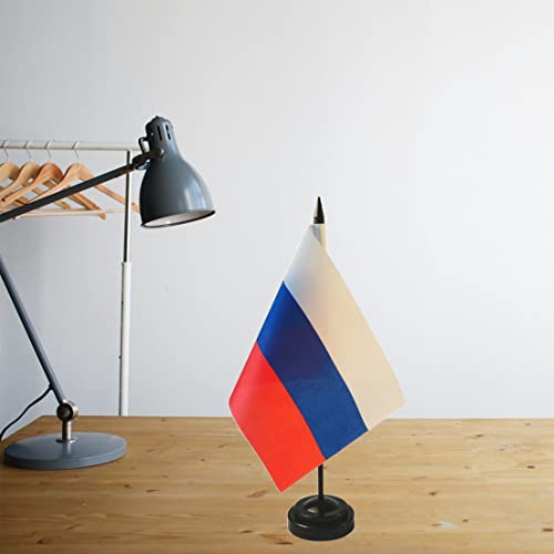 Bandeira de mesa da Rússia, bandeira de mesa da Rússia, conjunto de bandeira russa, bandeira russa d