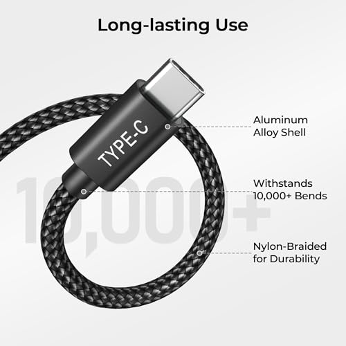 Basesailor 100W USB Type C Charger Cable for iPhone 15 Max MacBook iPad Pro Samsung S24 S23 S22 10ft/2Pack
Basesailor USB Type C to Type C 100W Charging Cable 10ft/2Pack for iPhone 15 Max MacBook iPad Pro Samsung S24 S23 S22
Basesailor 100W USB Type