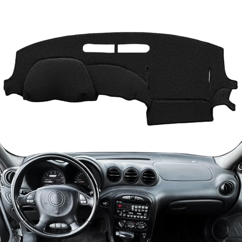 Dash Cover Mat Custom Fit for Pontiac Grand AM Without Sensor, Dashboard Pad Cap Carpet Protector K208 (Black)