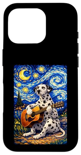 Dalmatian Playing Guitar Whimsical Art Dog Music Camping �X�}�z�P�[�X iPhone 16 Pro �p