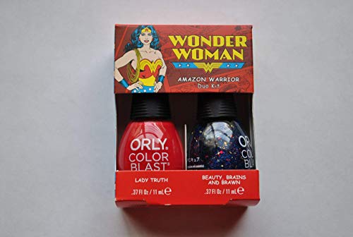 Orly Color Blast Nail Polish Limited Edition Wonder Woman Amazon Warrior Duo Kit
