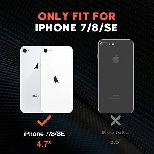 NTG Designed for iPhone SE 2022/3rd/2020, iPhone 8/7 Case, TPU Heavy-Duty Tough Rugged Lightweight Slim Shockproof Protective Case for iPhone SE/8/7 - Black