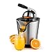 Flexzion elektryczna maszyna ręczna wyciskarka do cytrusów wyciskarka do cytrusów - sterowanie silnikiem, 160 Watt sok Maker Extractor - Ergonomiczna konstrukcja z uchwytem ze stali nierdzewnej