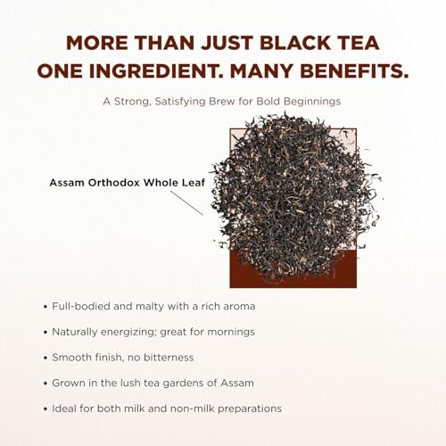 Image of CHAYAM Warm Assam - 50g Loose Tea in Tin | Strong Whole Leaf Orthodox Tea from Assam | Bold & Malty Flavour | Premium Indian Black Tea Rich in Antioxidants