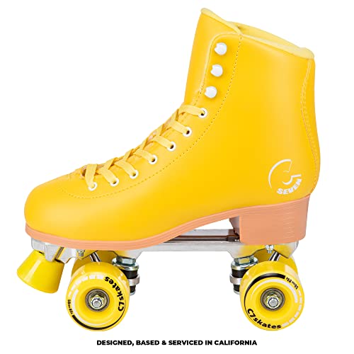 C Seven C7Skates Cute Roller Skates For Girls And Adults (Lemonpop, Women's 9 / Men's 8) #TOP7