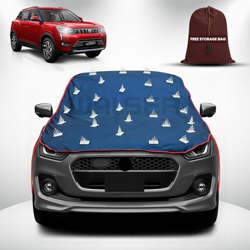 Image of WALSER Spike Car Cover for Mahindra XUV 300 | Anti-Climb Nail Guard for Dogs & Monkeys | Protects Bonnet, Roof & Dicky | UV, Dust & Snow Protection | Spike Cover with 4 Adjustable Hook