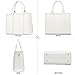 COCIFER The Tote Bag Crossbody Purses for Women Shoulder Bag Handbags PU Leather Top Handle Bags with zipper (White)