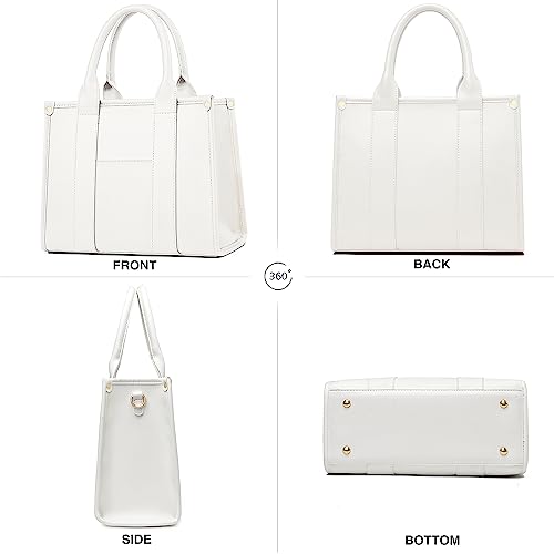 Bolso tote para mujer con asa y cierre de cremallera miniatura 4