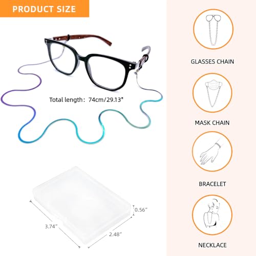 Image of Eyeglass Chain for Women Stylish,Stainless Steel Glasses Strap for Men Women,Eye Glasses Holders Around Neck