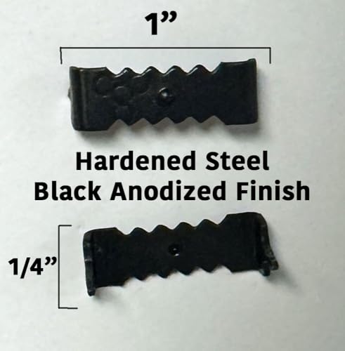 Image of Premium Quality 1 inch Black Plated Nailess Sawtooth Hanger - 50 Pack