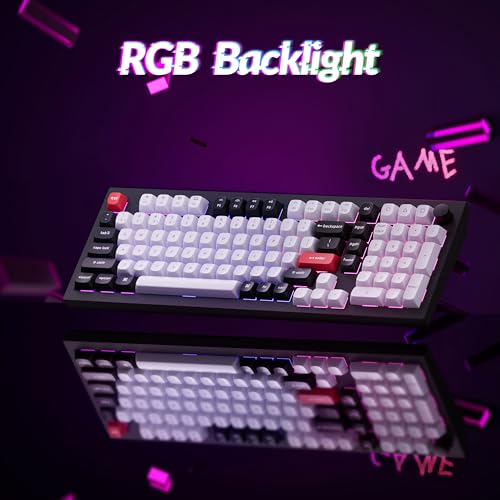 Image of Keychron Q5 HE Rapid Trigger Gaming Keyboard Wireless with Hall Effect Gateron Double-Rail Magnetic Switch Adjustable Actuation, 2.4 GHz /Bluetooth / QMK RGB Aluminum for Mac Windows Linux - Black
