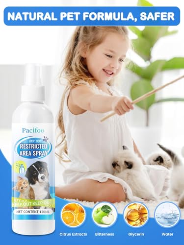 Pacifoo QX-FMPW01-120ML Cat Deterrent Spray, 120Ml Cat Repellent Indoor For Cat And Kittens, No Scratch Spray thumb #1