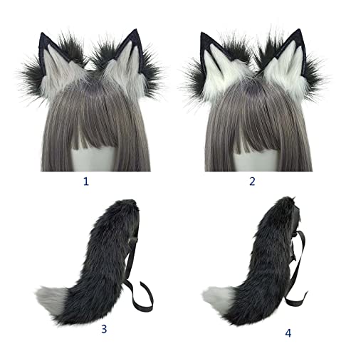 Bandeaux de tête mignon queue de loup pour vos soirées déguisées - 6