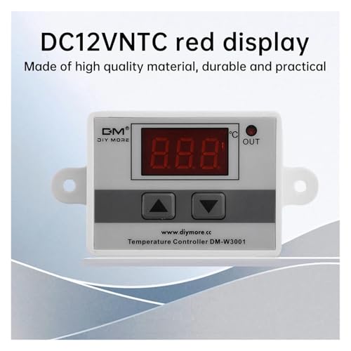 Sensor medidor de temperatura digital y termostato regulador de 12V CC 3