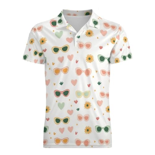 Boys' Classic Polo Shirts Short Sleeve Moisture-Wicking Golf & Tennis Shirts for Youth Teens Fun Duck4