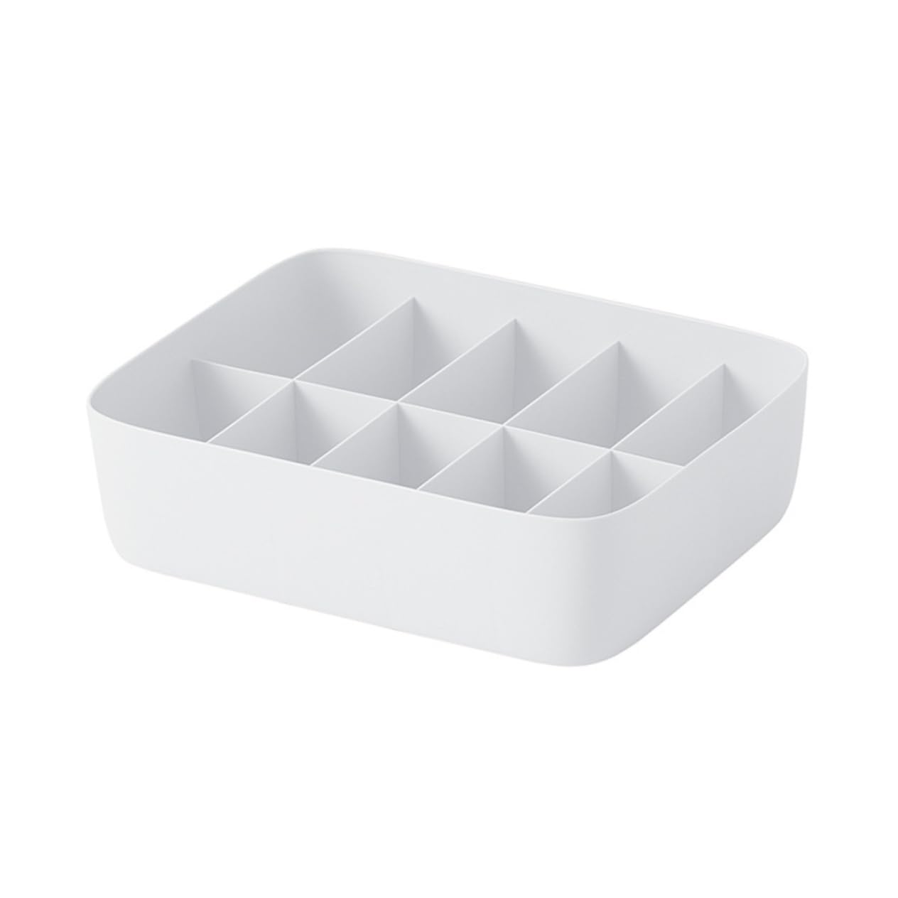 Scatola Organizer per Biancheria Intima con 10 Scomparti Bianca