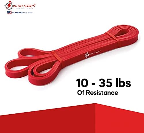 INTENT SPORTS Pull Up Assist Bands – Assistance and Resistance Bands for Pull-Up, Fitness, Body Stretching, Mobility Work, Weightlifting, Heavy Duty – Single/Set – Exercise Videos – eBook!