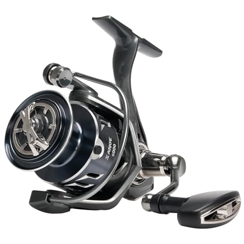 Seaknight SANGE - Carrete de pesca giratorio para agua dulce 4,9:1 5,2:1 7+1BB Ultraligero para pesca de carpas 1000-6000 Max Drag 29LB