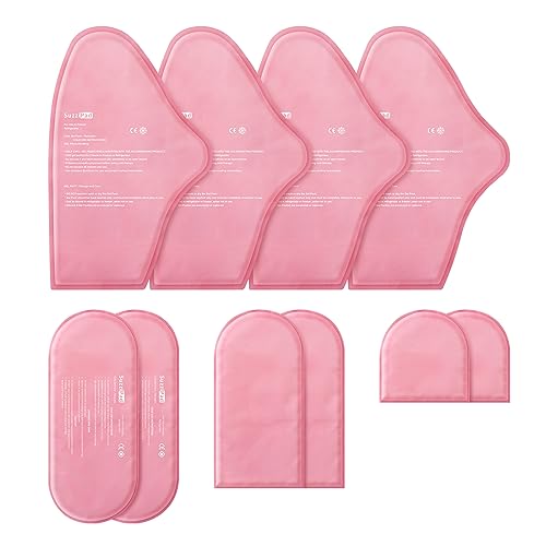 Image of SuzziPad Replacement Ice Gel Packs for Cold Therapy(10-Piece Set), Pink, L