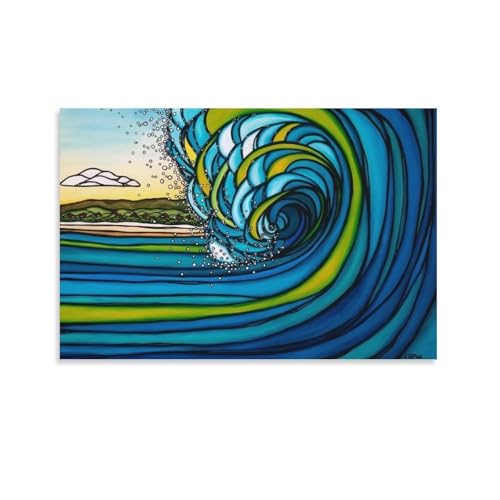 ヘザーブラウン (ビッグウェーブ) 北欧 ハワイの風景 ポスター ホーム装飾 アートパネル 壁アート 現代壁掛け 絵画 版画 芸術作品 インテリア20x30inch(50x75cm)