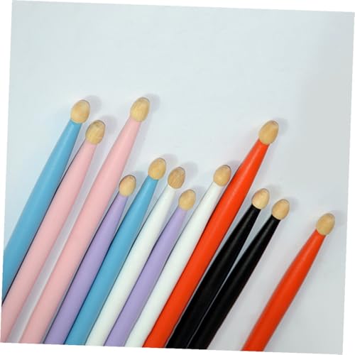 2 pares de baquetas de madera de arce para batería miniatura 5