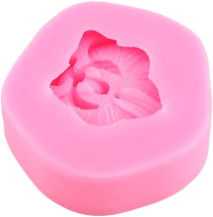 Miniatura 3 de 4 moldes de silicona para hacer dulces de fondant, orquídea, orquídea, hibisco, frangipani, flor, molde, chocolate, postres, arcilla, galletas,