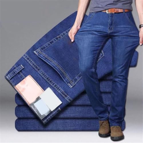 Men's Slim Fit Stretch Denim Jeans Comfortable Soft Straight Leg Casual Business Fashion Pants for Everyday Wear2